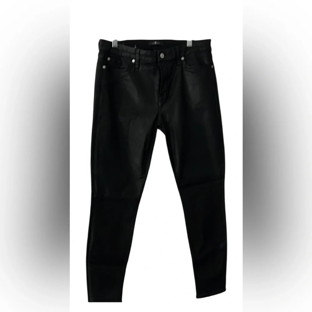 7 for all Mankind Blair Coated Ankle skinny jeans